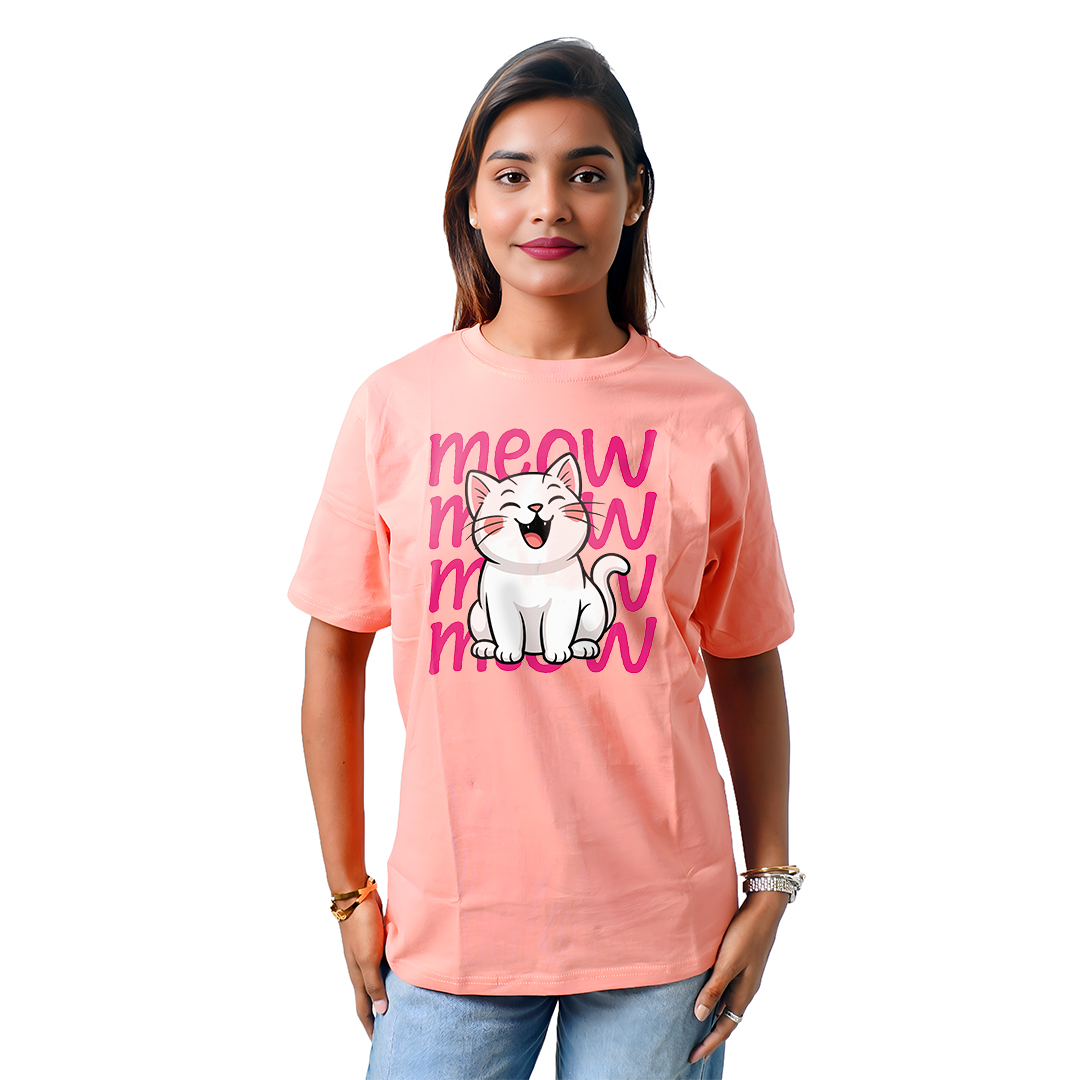 Meow Cat Women’s Tees T-Shirts