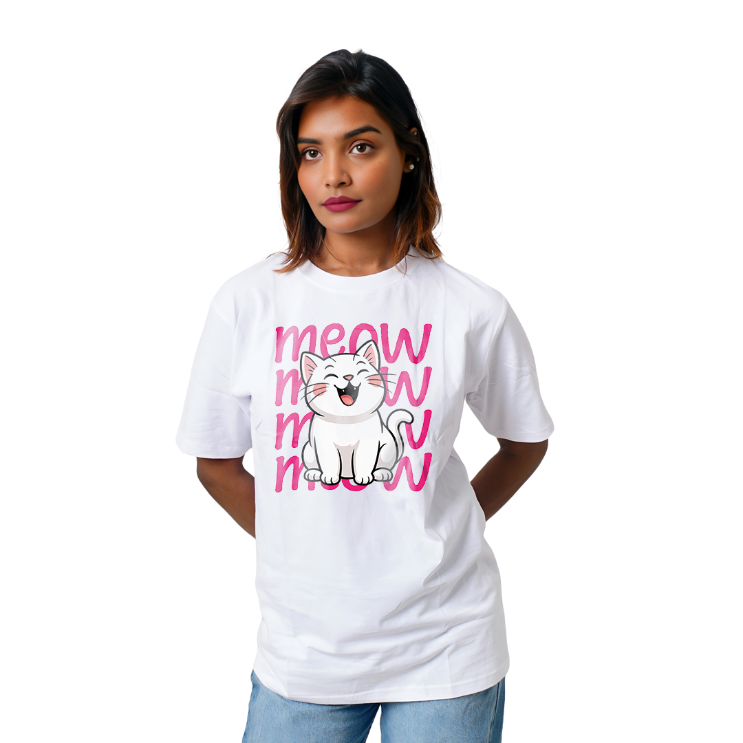 Meow Cat Women’s Tees T-Shirts