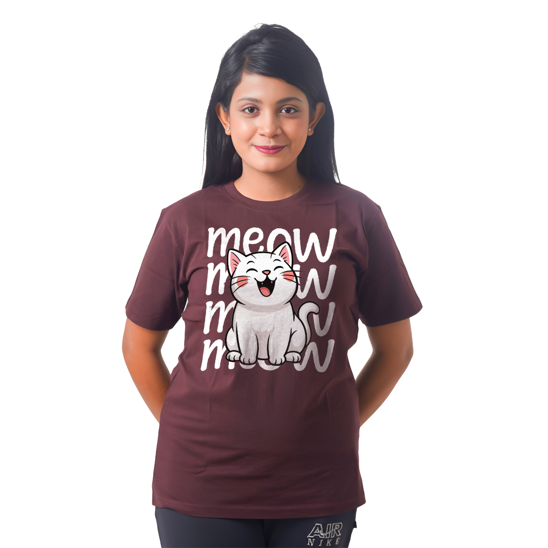 Meow Cat Women’s Tees T-Shirts