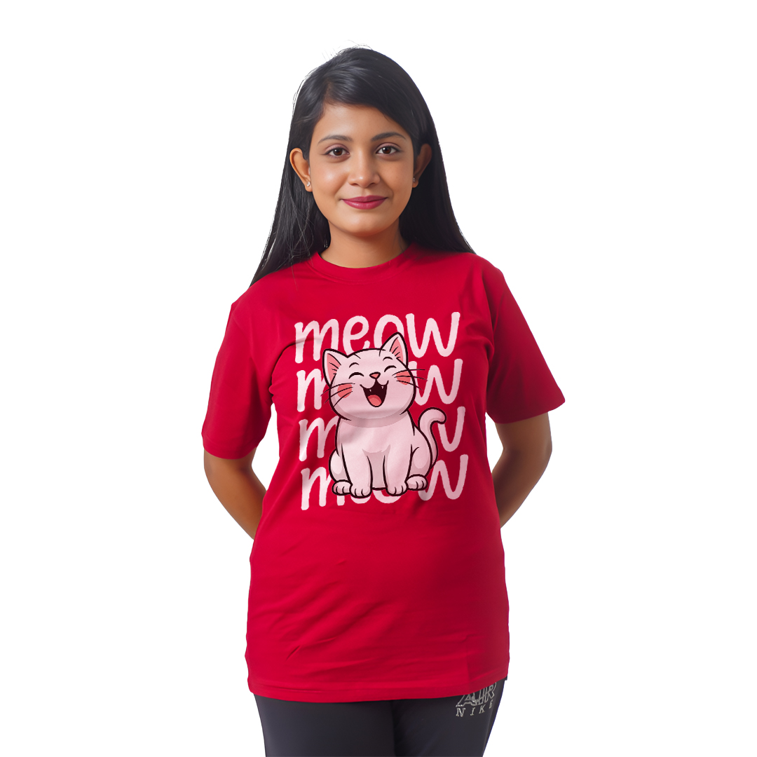 Meow Cat Women’s Tees T-Shirts