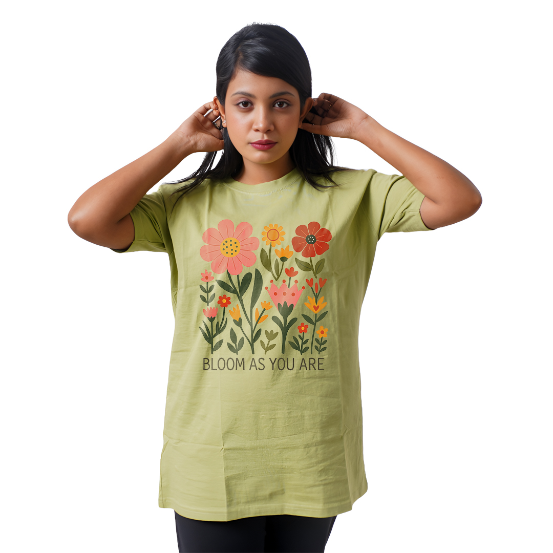 Multiple Flowers Women’s Tees T-Shirts