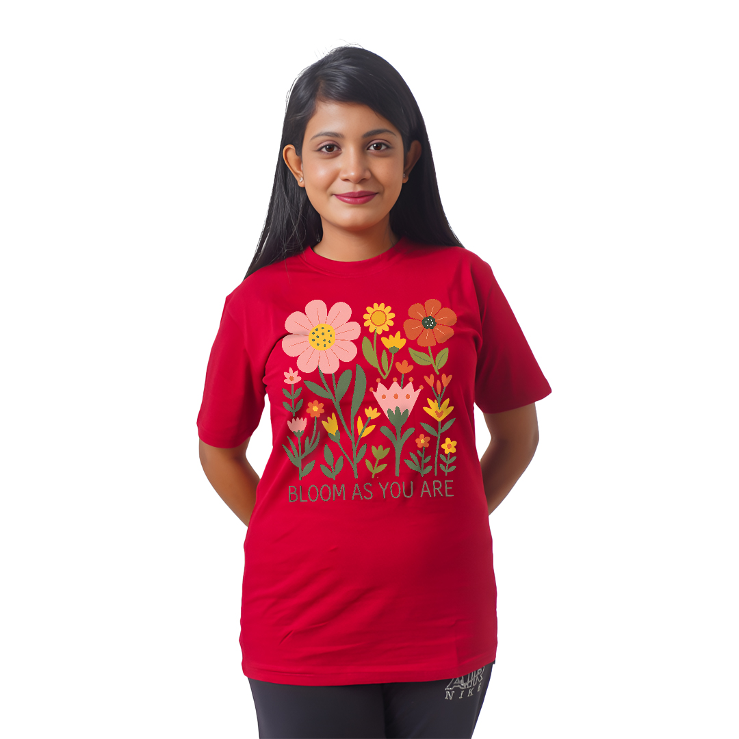 Multiple Flowers Women’s Tees T-Shirts