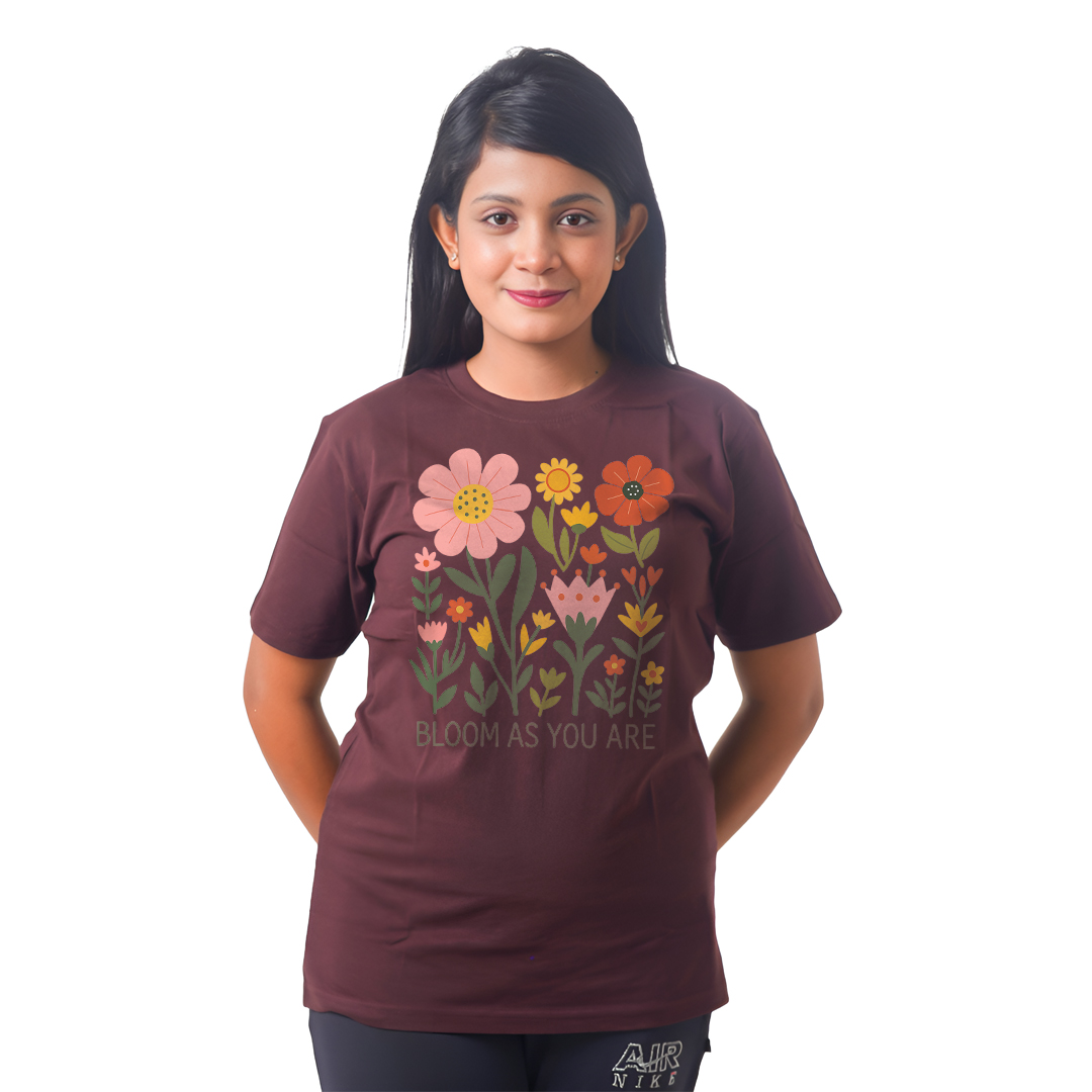 Multiple Flowers Women’s Tees T-Shirts