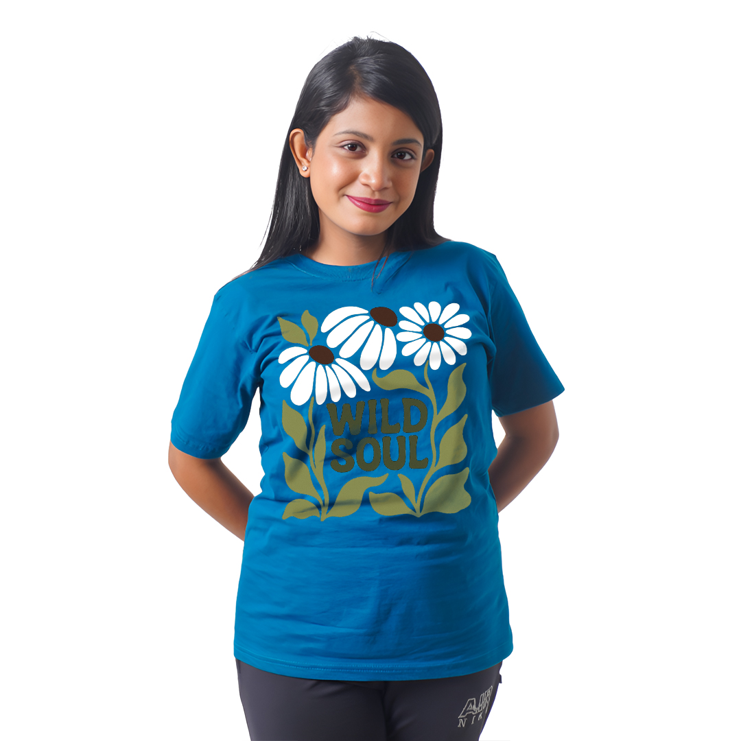 Multiple Flowers Women’s Tees T-Shirts
