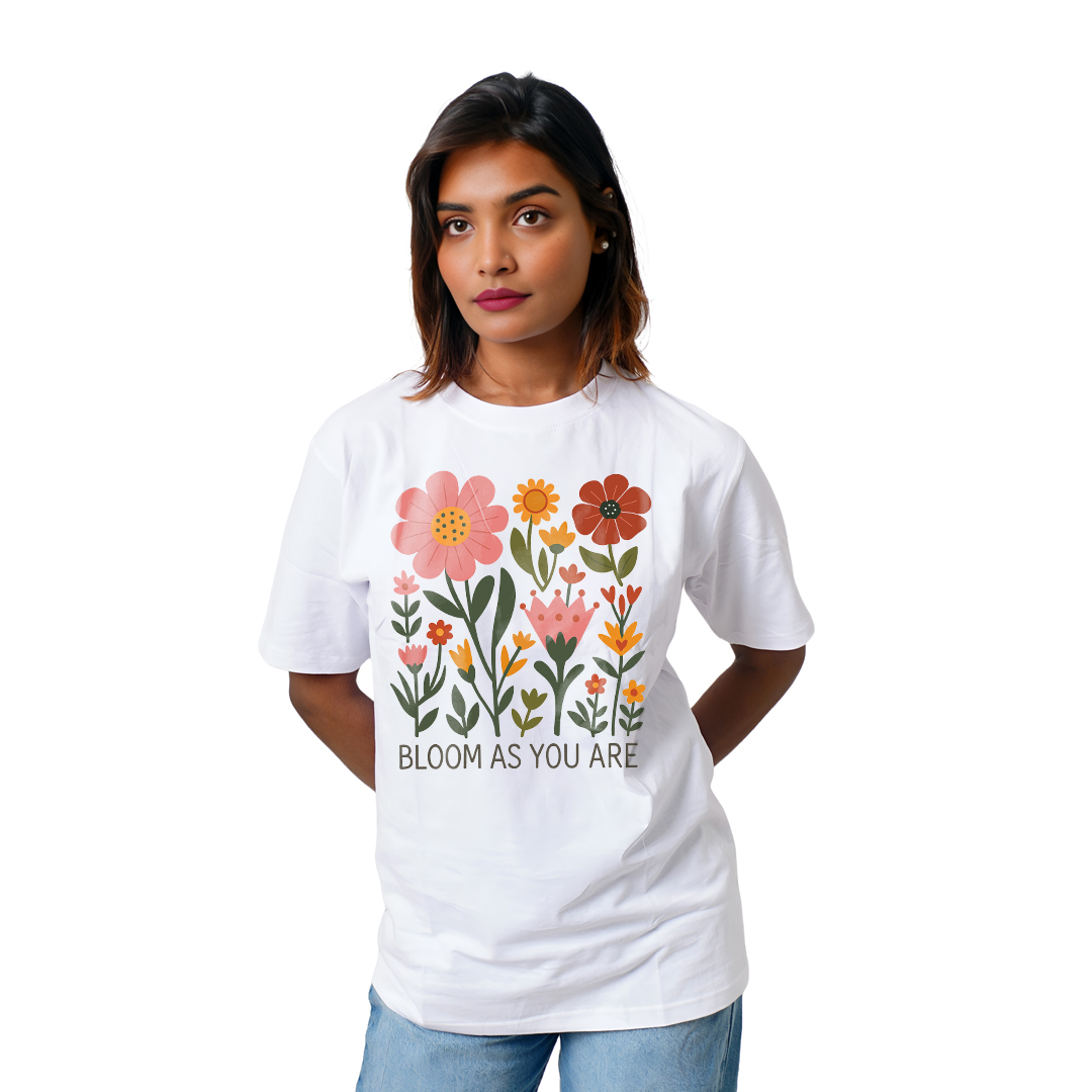 Multiple Flowers Women’s Tees T-Shirts