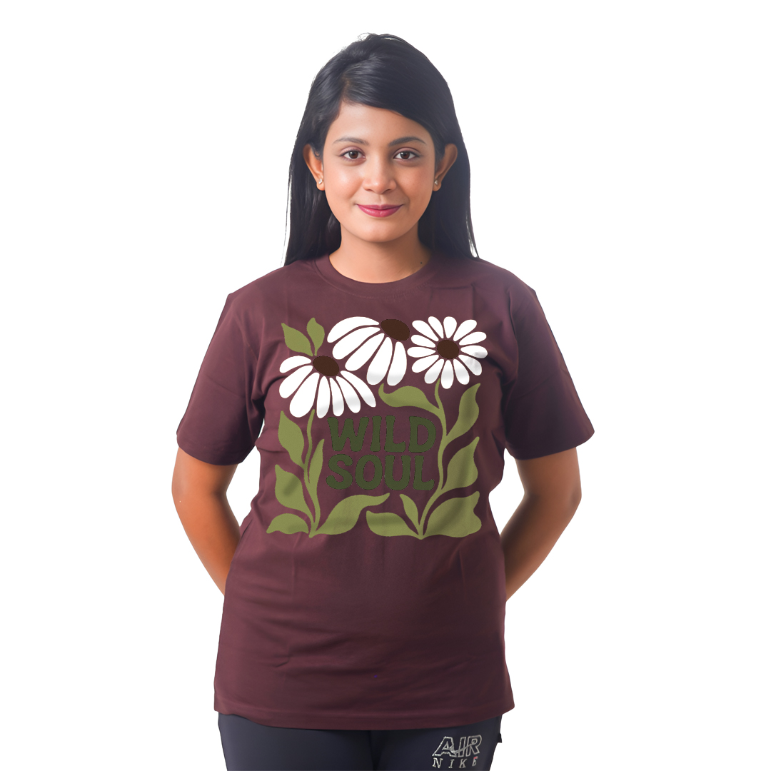 Multiple Flowers Women’s Tees T-Shirts
