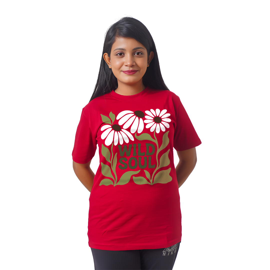 Multiple Flowers Women’s Tees T-Shirts