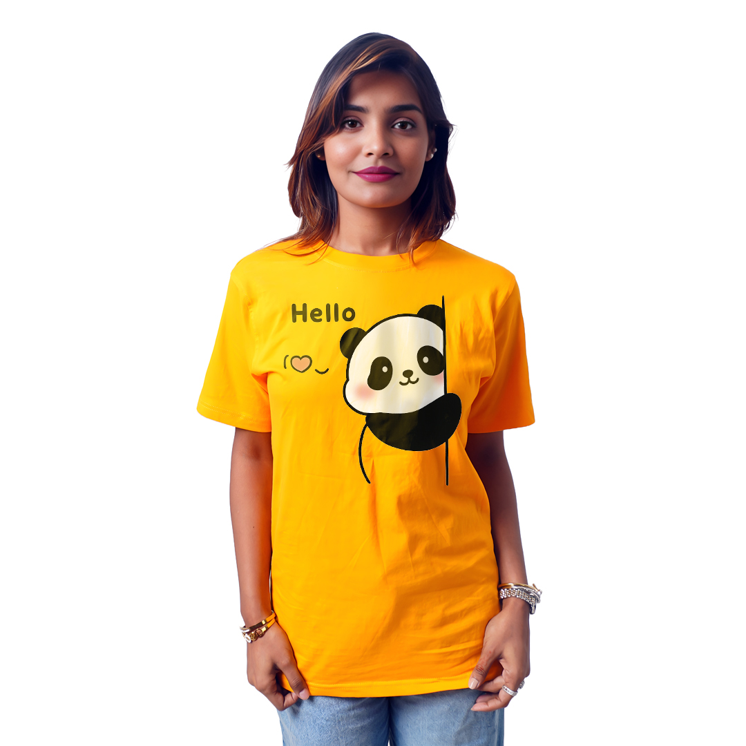 Pandda Hello Women’s Tees T-Shirts
