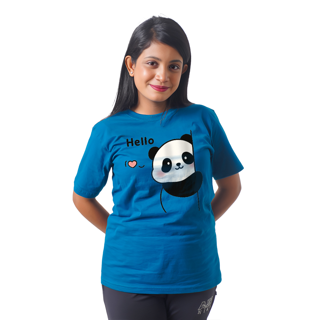 Pandda Hello Women’s Tees T-Shirts