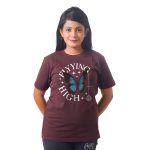Text With Butterfly Women’s Tees T-Shirts