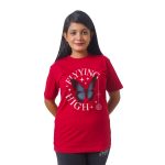 Text With Butterfly Women’s Tees T-Shirts