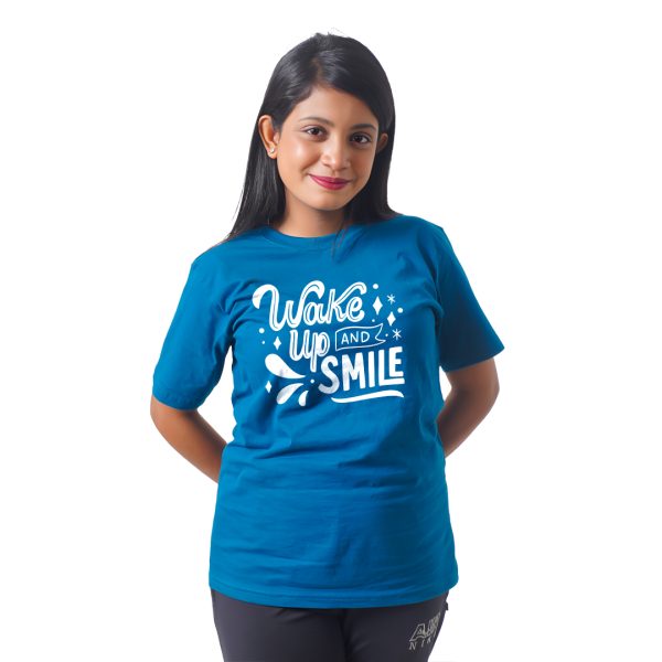 Wake UP And Smile Women’s Tees T-Shirts