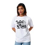 Wake UP And Smile Women’s Tees T-Shirts