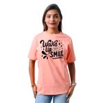 Wake UP And Smile Women’s Tees T-Shirts