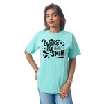 Wake UP And Smile Women’s Tees T-Shirts