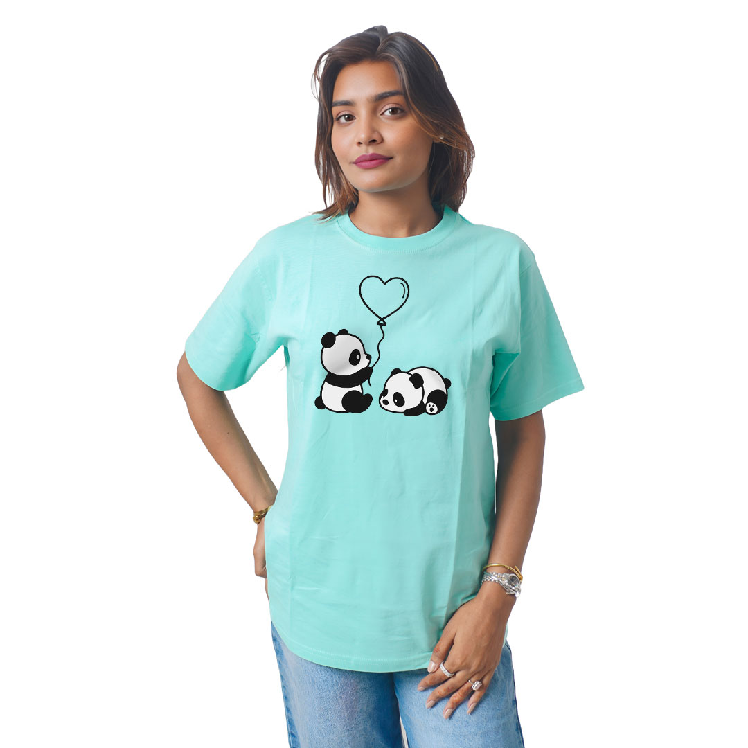 Panda Play with Love Women’s Tees T-Shirts