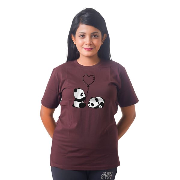Panda Play with Love Women’s Tees T-Shirts
