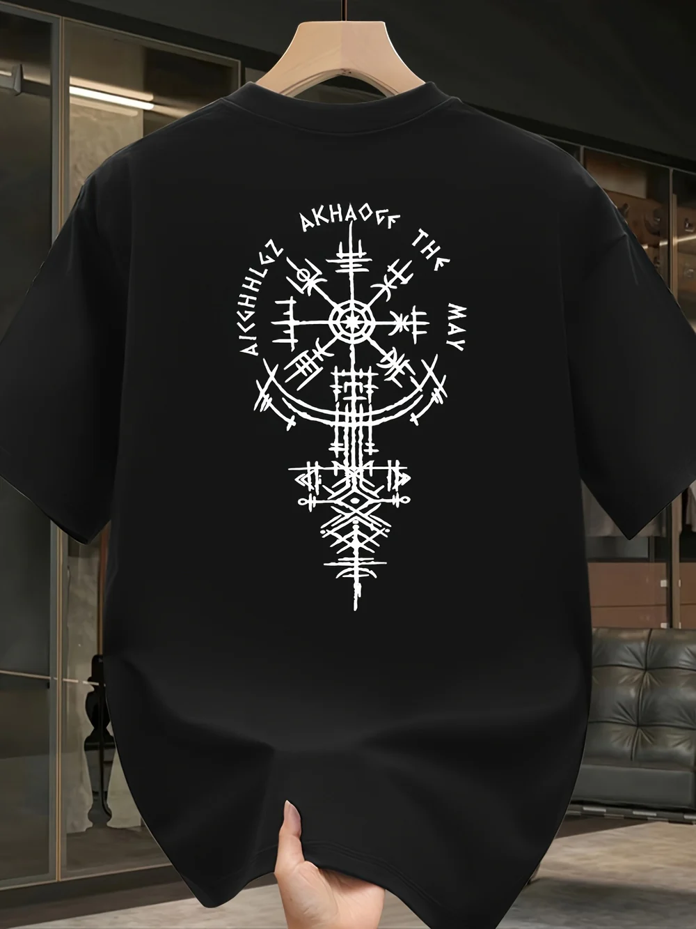 Men's Heavyweight 100% Cotton Viking T-Shirt – Oversized Fit