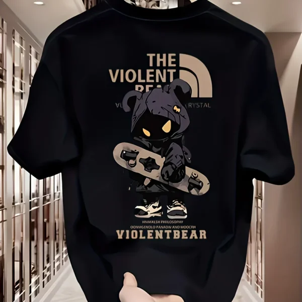 Men'S Heavyweight Cotton Summer Graphic T-Shirt