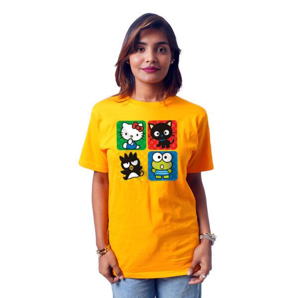 4 Box Cartoon-Style Animals Women’s Tees T-Shirts