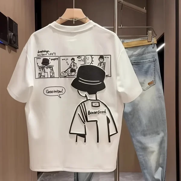 Breathable Tee with Humorous Serenading Squirrels