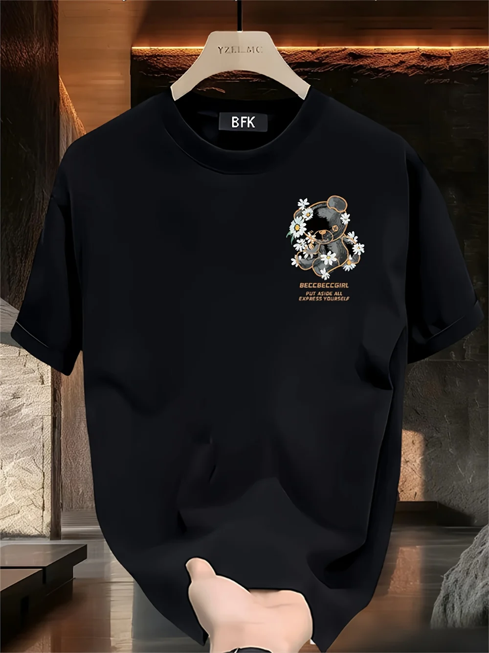 Men’s Heavyweight Cotton Graphic Tee – Beccabeccgirl Express Yourself