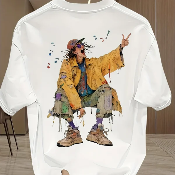 Psychedelic Boho Mens Oversize T-Shirt
