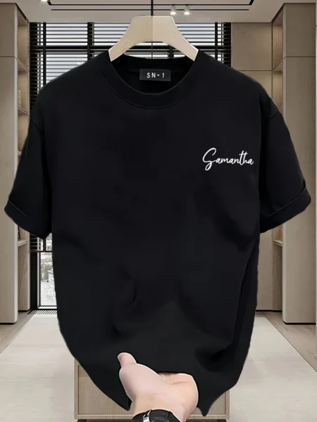 Men’s Heavyweight 100% Cotton T-Shirt – Feather Graphic Regular Fit Soft, Comfortable Summer Tee