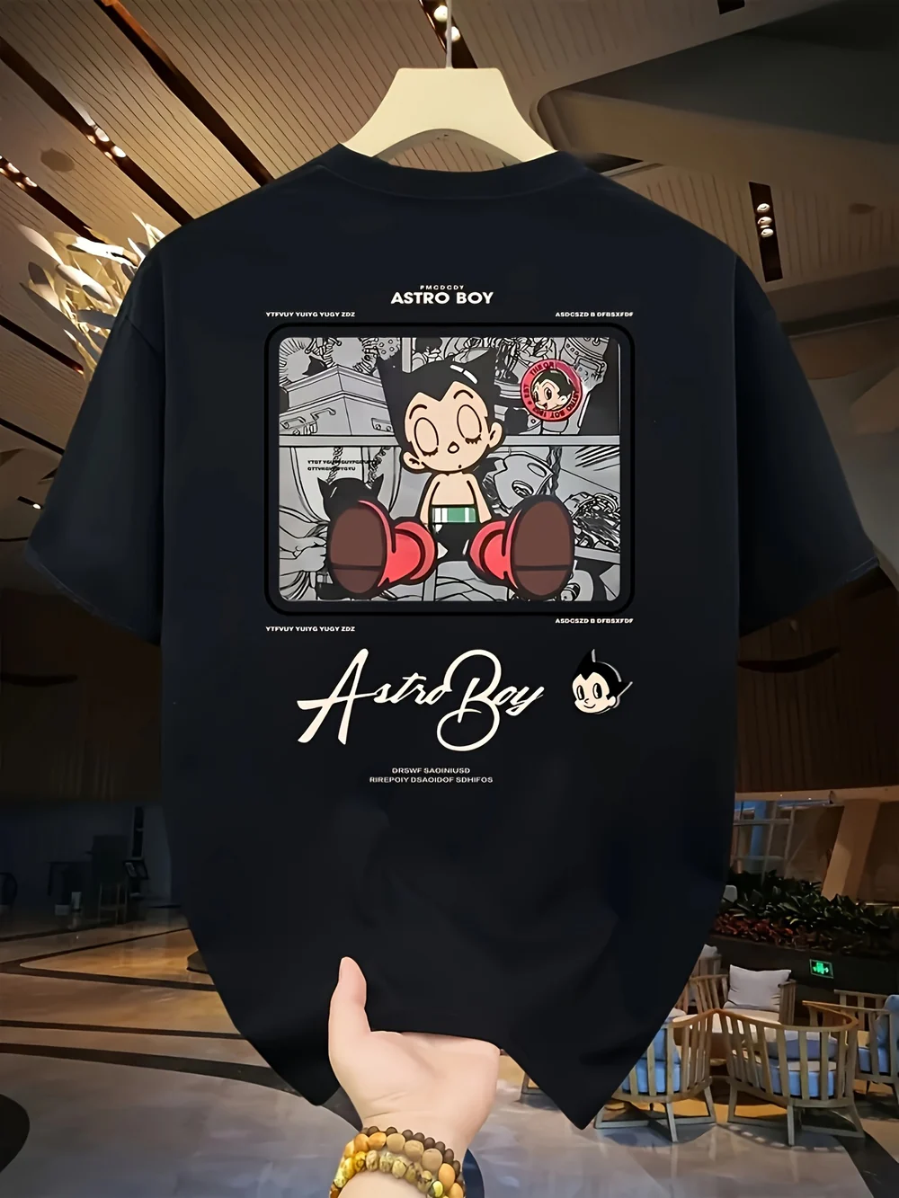 Men's Anime Graphic T-Shirt – Heavyweight Cotton, Loose Fit
