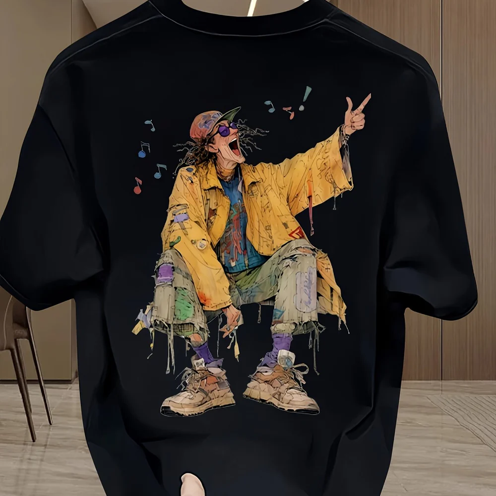 Psychedelic Boho Mens Oversize T-Shirt