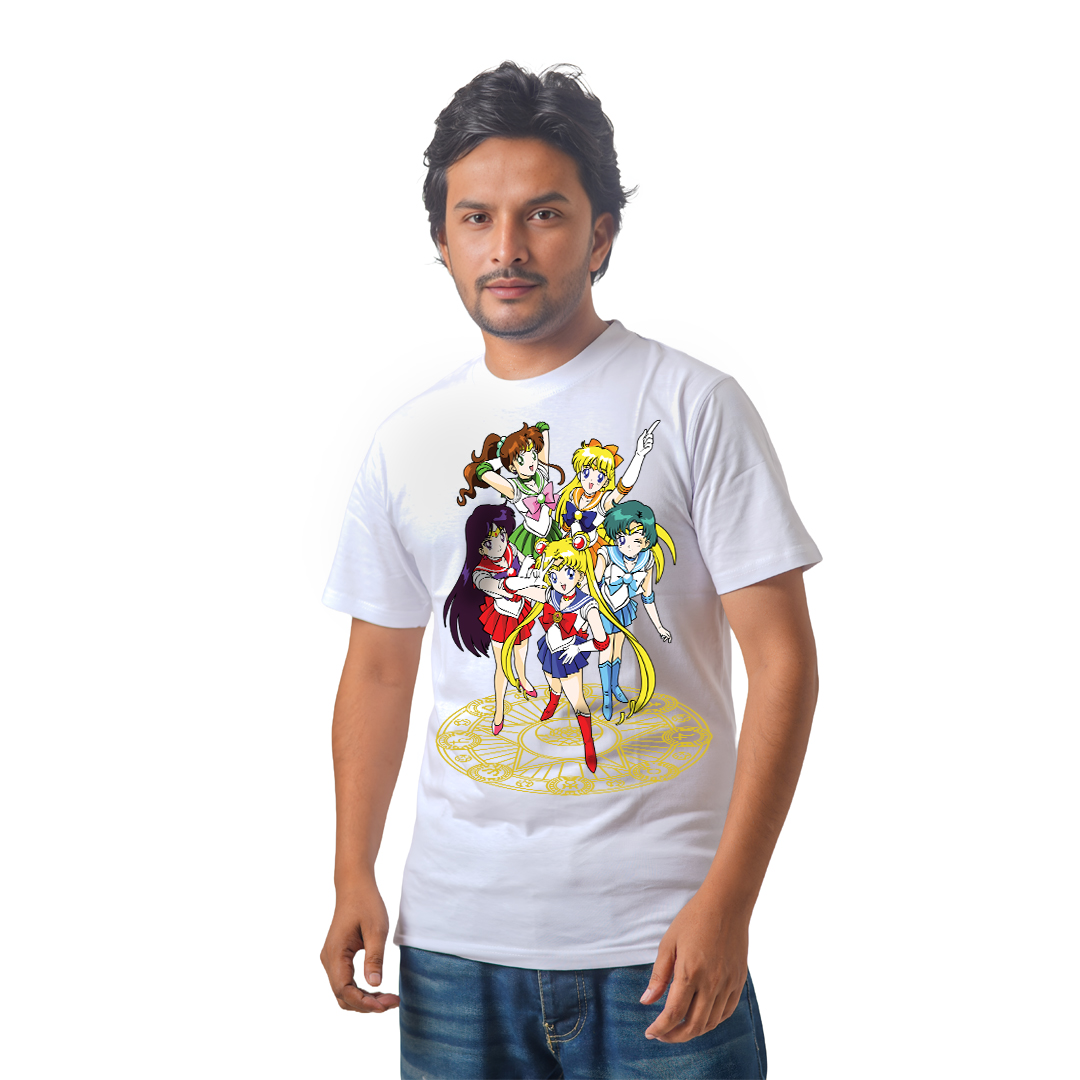 Anime Premium Half Sleeve T-Shirty - Anime Girls Groups