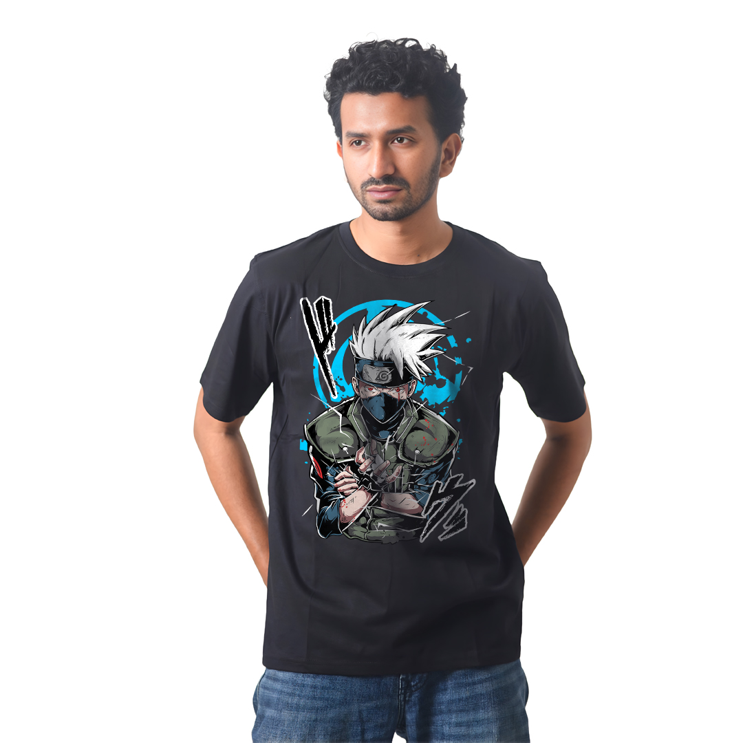 Anime Premium Half Sleeve T-Shirty - Gohan White Hair