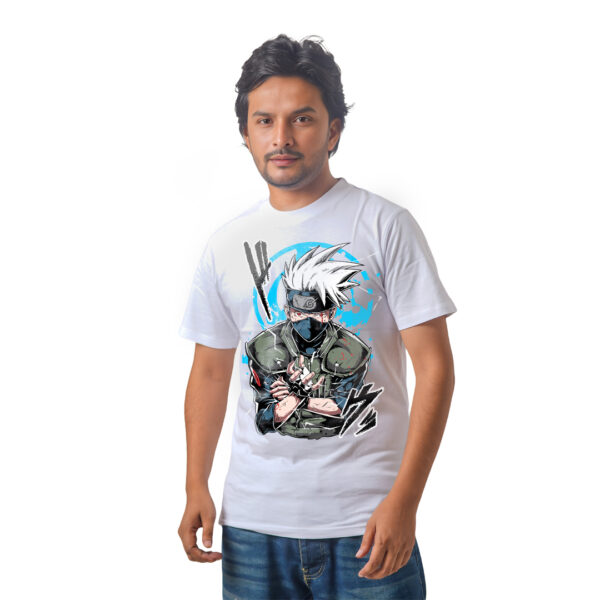 Anime Premium Half Sleeve T-Shirty - Gohan White Hair