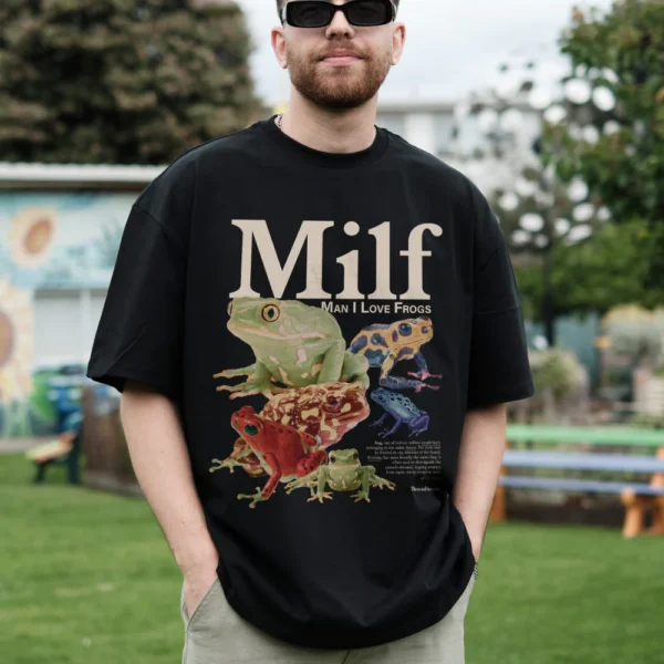 Man I Love Frogs Oversized Tee