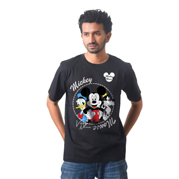 Anime Premium Half Sleeve T-Shirty - Mickey and Friends