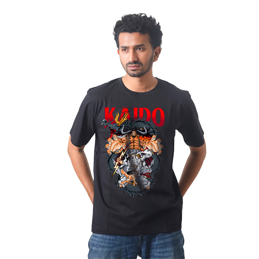 Anime Premium Half Sleeve T-Shirty - Monkey D. Luffy