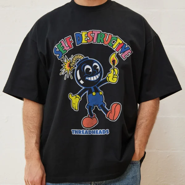 Self Destructive Oversized Tee