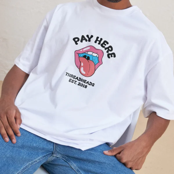 Pay Here Oversized Tee