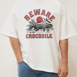 Beware of the Crocodile Oversized Tee
