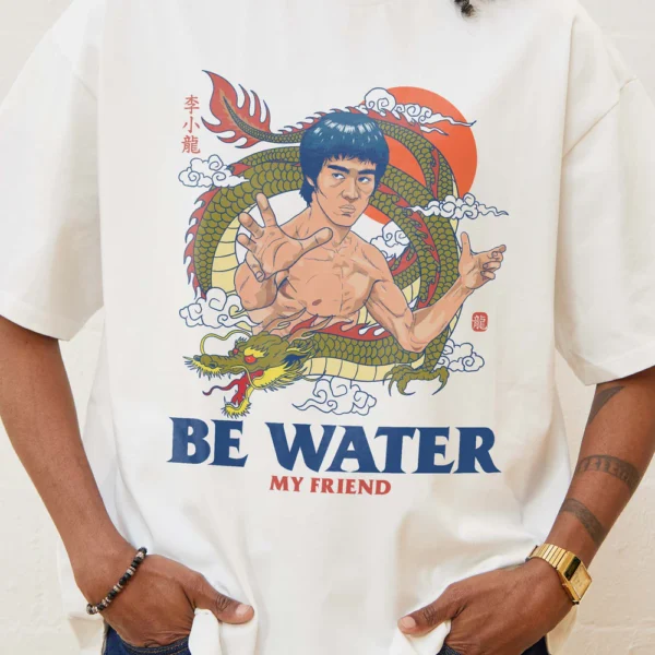 Bruce Lee Be Water Oversized Tee