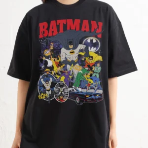Batman Animated Vintage Oversized Tee