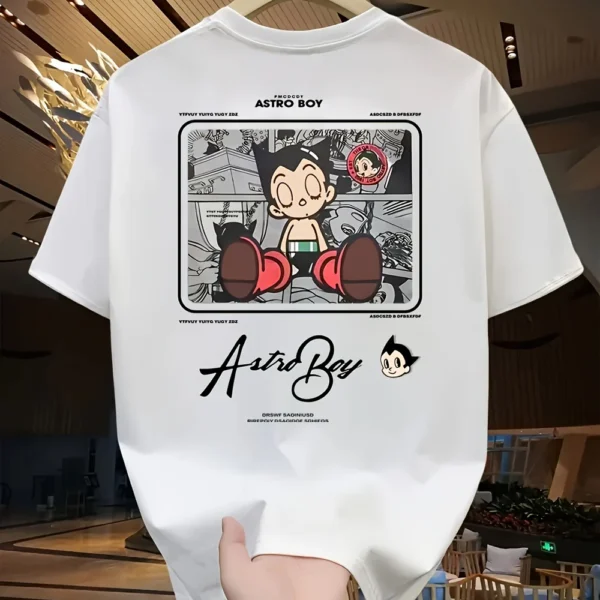 Men's Anime Graphic T-Shirt – Heavyweight Cotton, Loose Fit