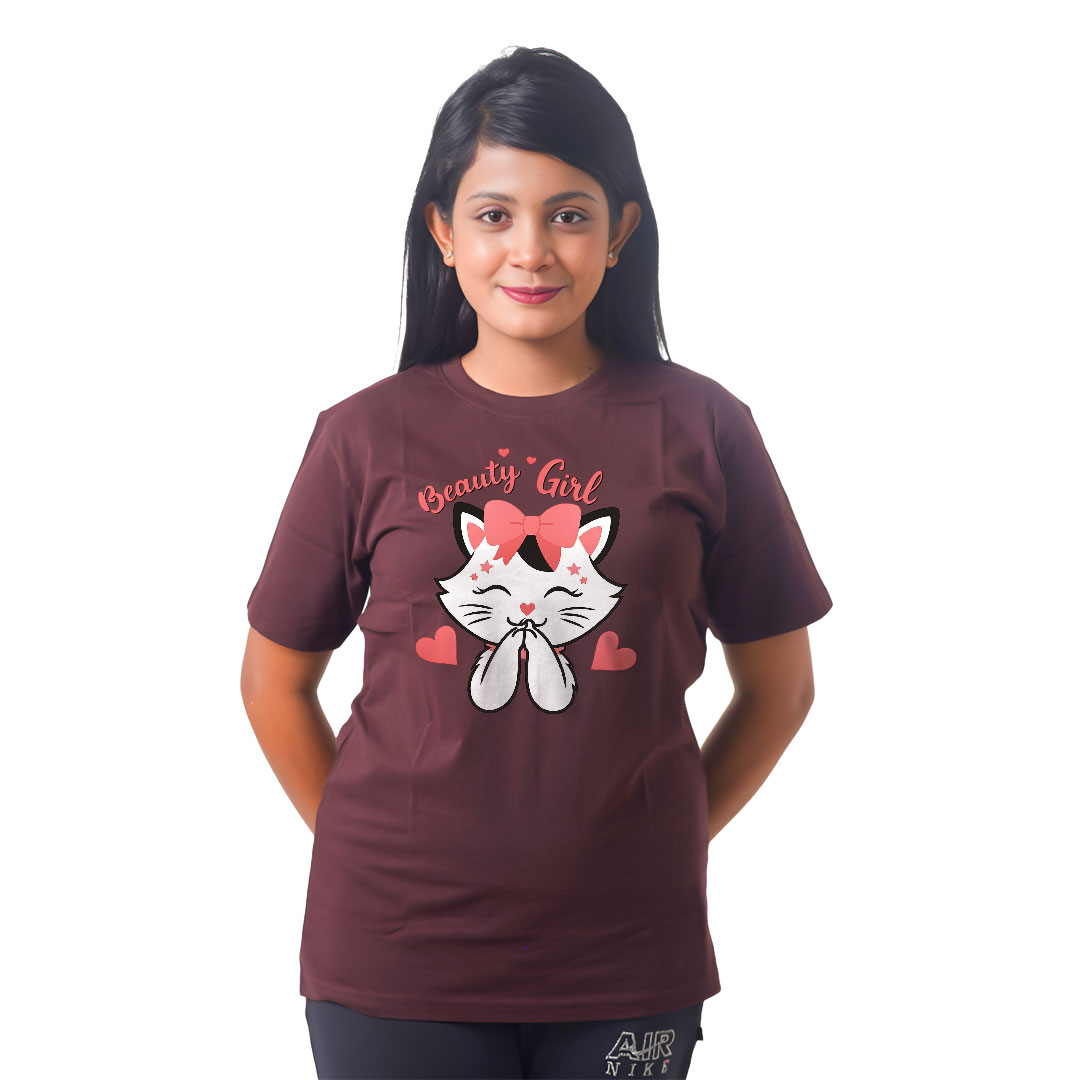 Beauty Girl Women’s Tees T-Shirts