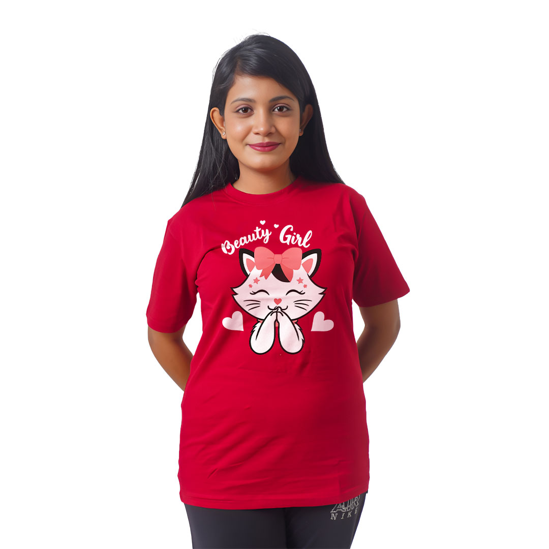Beauty Girl Women’s Tees T-Shirts