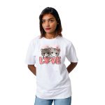 Couple Love Cats Women’s Tees T-Shirts