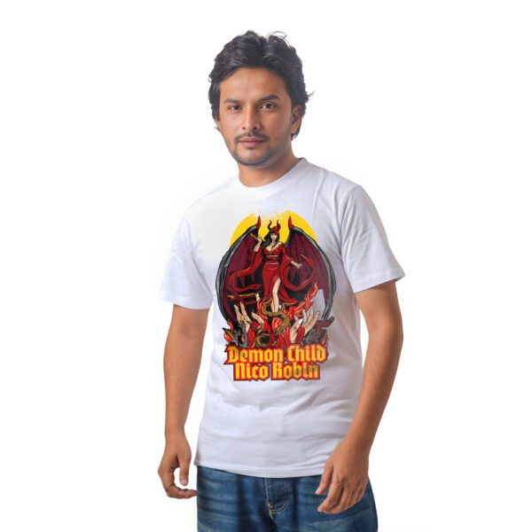 Anime Premium Half Sleeve T-Shirty - demon Child nico robin