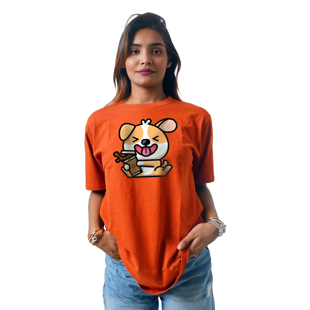Dog With Juice Women’s Tees T-Shirts