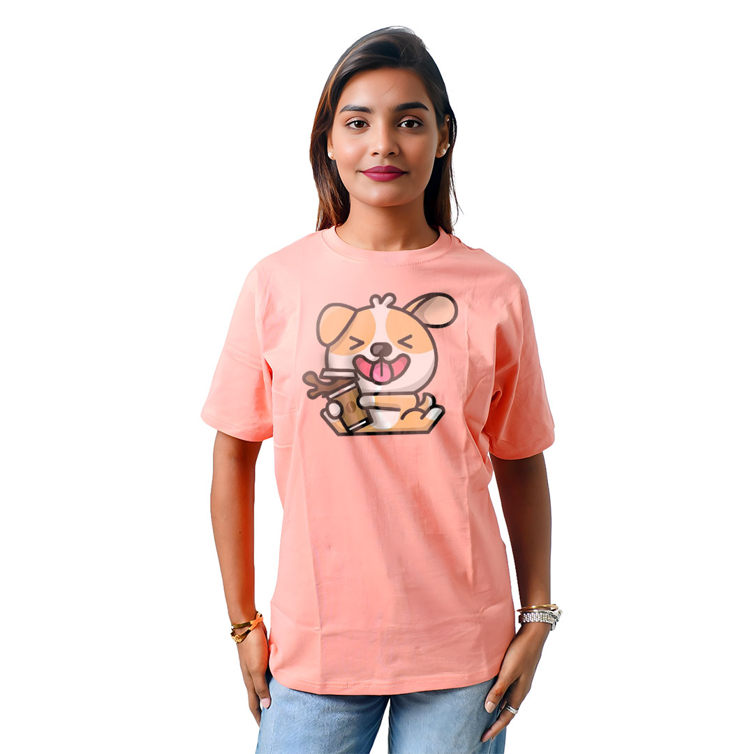 Dog With Juice Women’s Tees T-Shirts