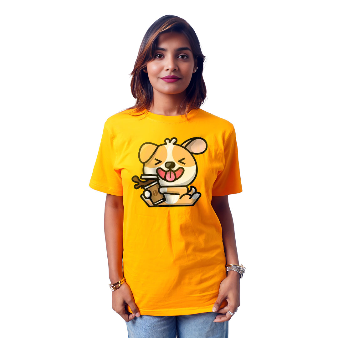 Dog With Juice Women’s Tees T-Shirts