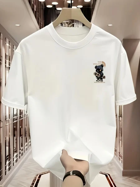 Men'S Heavyweight Cotton Summer Graphic T-Shirt